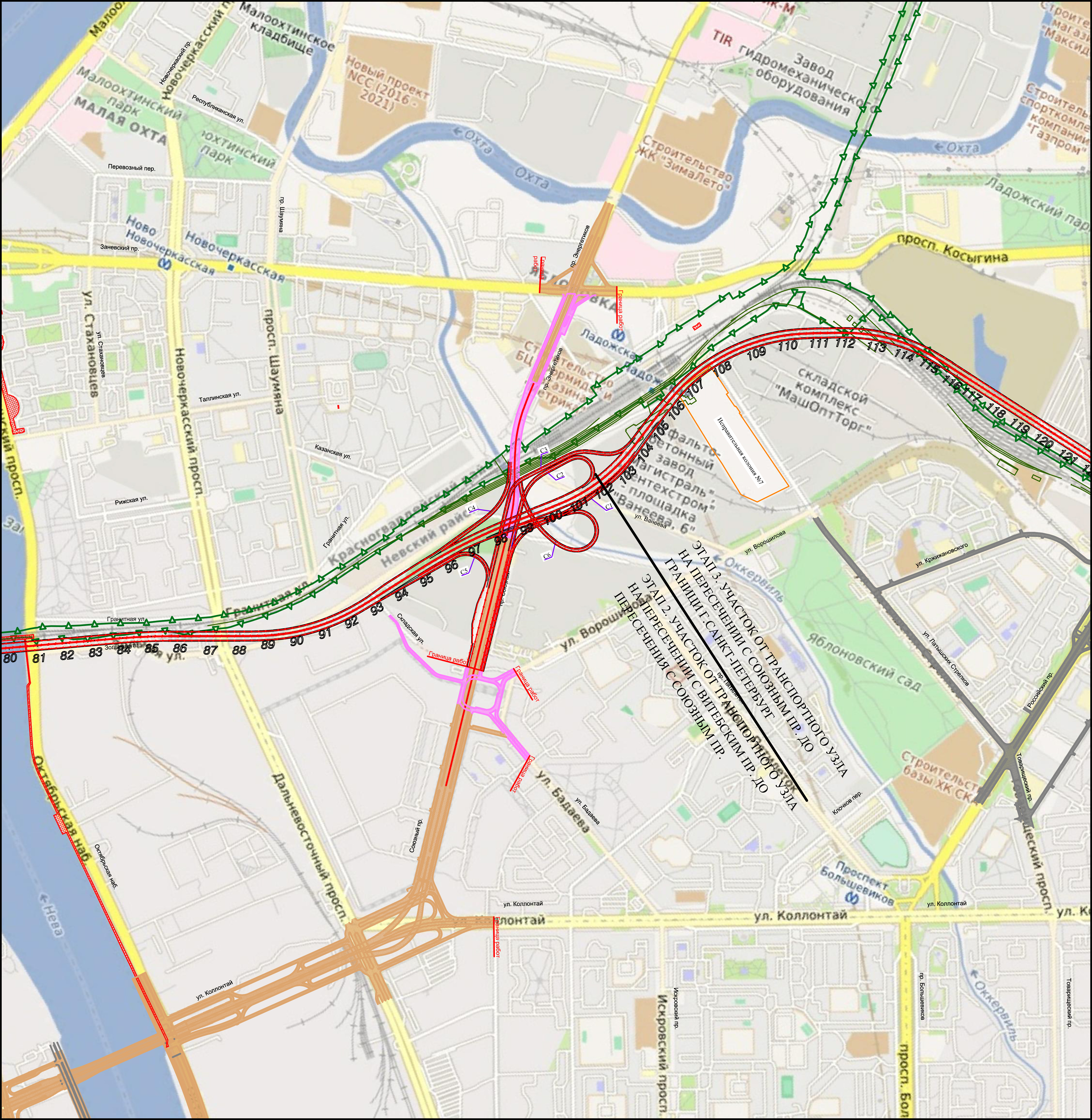 Проект всд в спб на карте