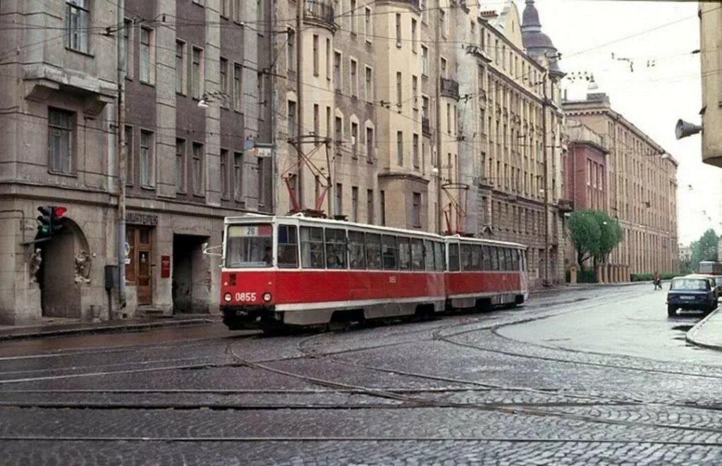 ленинградский трамвай Улица Чапаева петербург