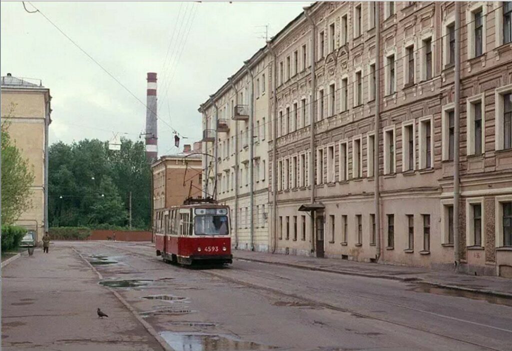 ленинградский трамвай Перекупной переулок петербург