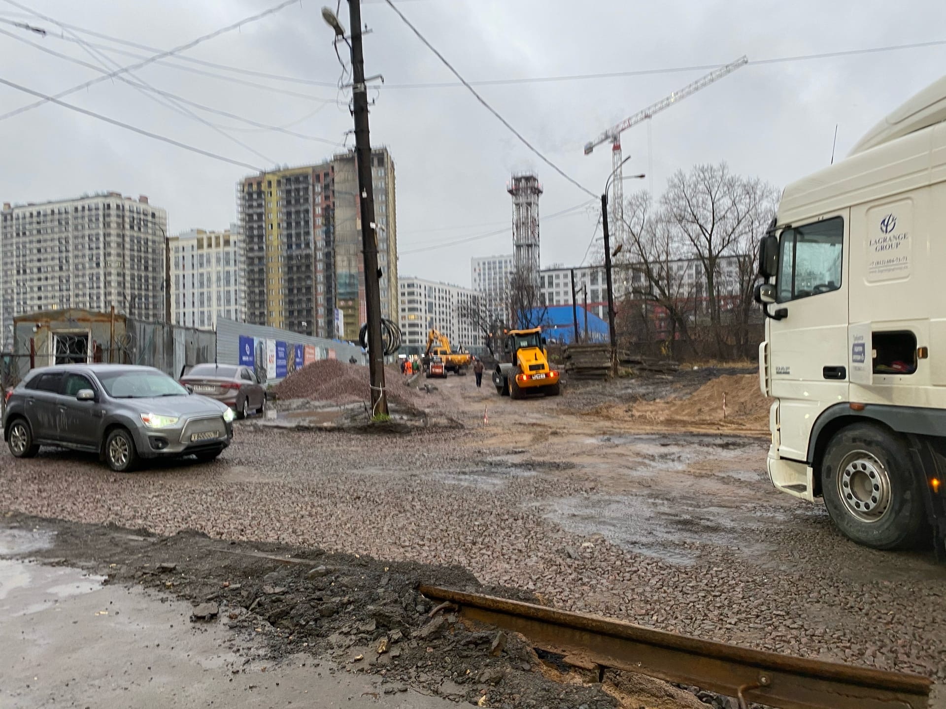 На Альбуминной улице началось обустройство нового участка