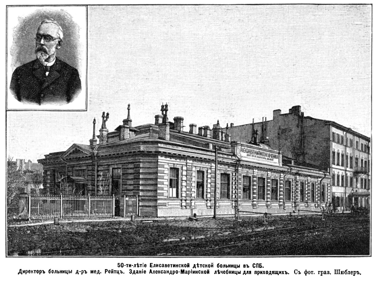 Елизаветинская больница 19 век СПБ