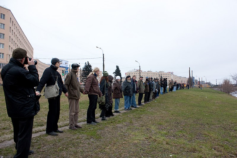 Акция против лахта-центра 2009