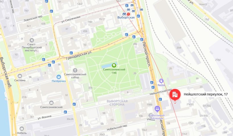 Метро выборгская спб карта