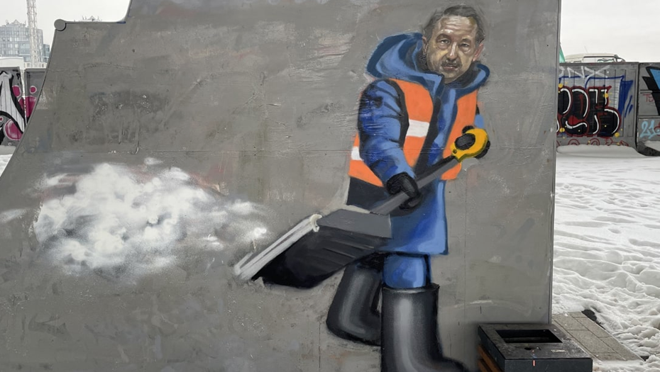 граффити беглов лопата петербург