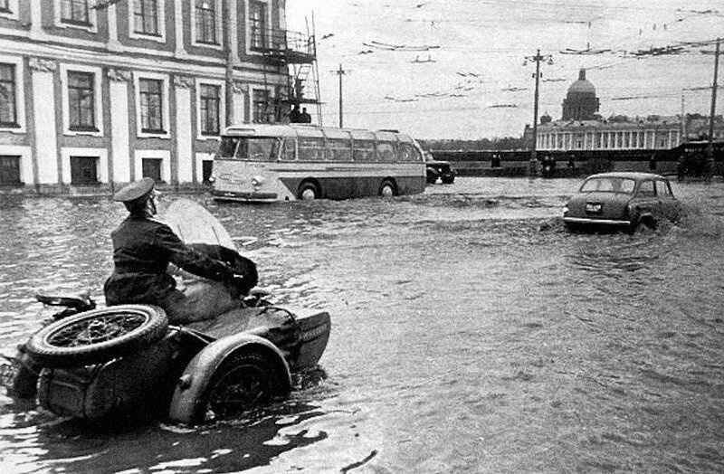 наводнение ленинград октябрь 1967 фото
